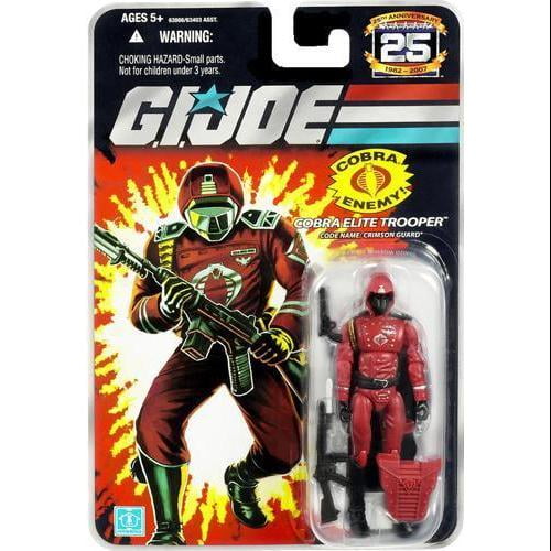 G.I Joe Crimson Guard Trooper Figure 3.75" GI Cobra 25TH Anniversaire G.I Joe Crimson Guard Trooper Figure 3.75" GI Cobra 25TH Anniversaire